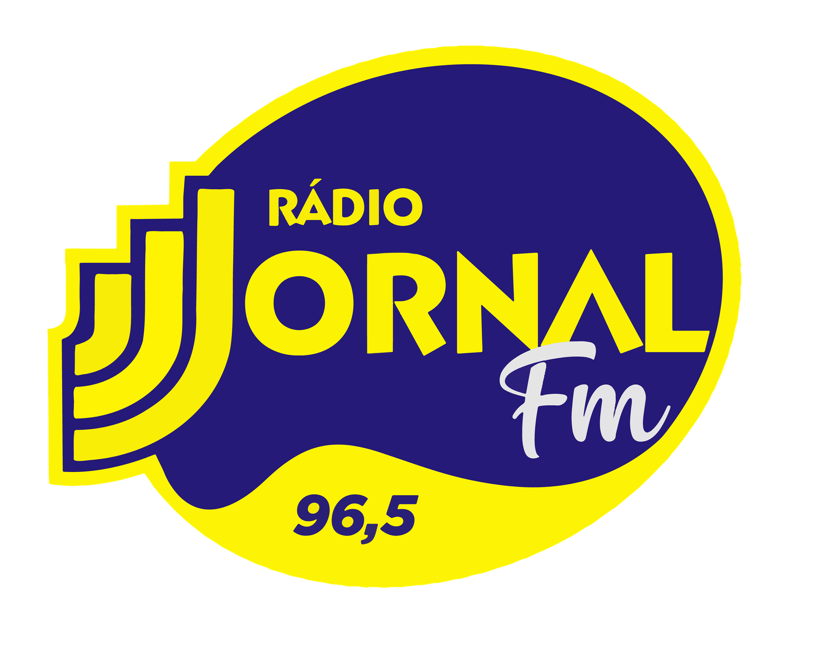 logo da rádio jornal fm 96,5